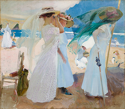 Under the Awning, Zarauz Joaquin Sorolla